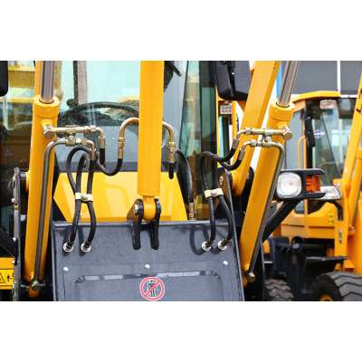 China construction machinery pallet forks oven screw 2 ton power loaders plant front end mini wheel loader with hydraulic loader